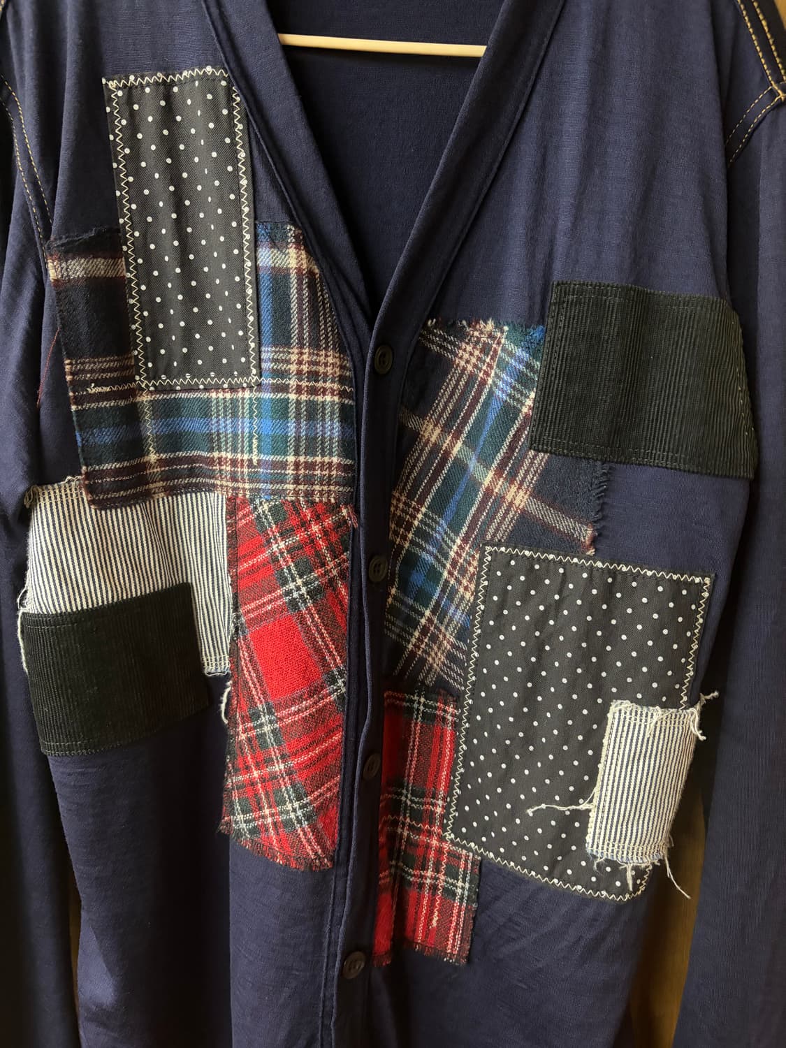 Comme des garcons homme 패치 가디건 M 상품이미지3