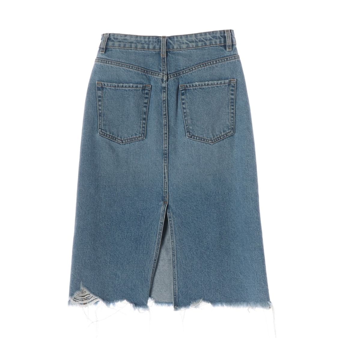 ZARA 빈티지 데미지 연청 데님 스커트 S 상품이미지2