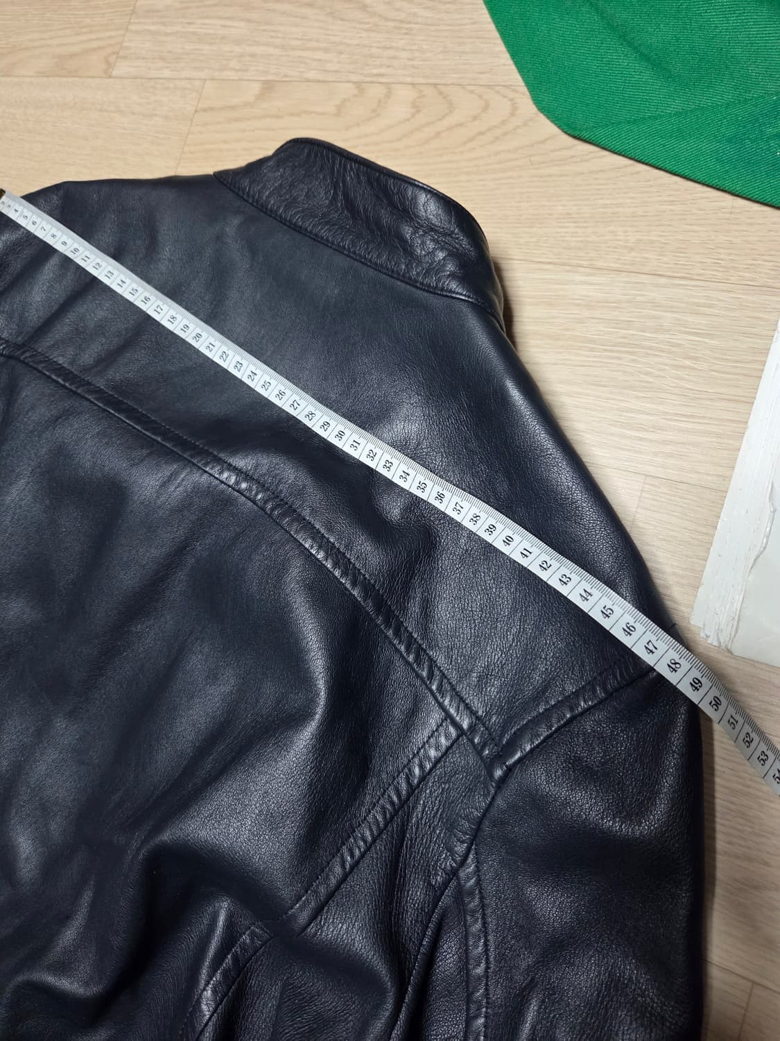 (3회 착)ZIO SONGZIO 송지오 네이비 양가죽 자켓 램스킨 레더 상품이미지6