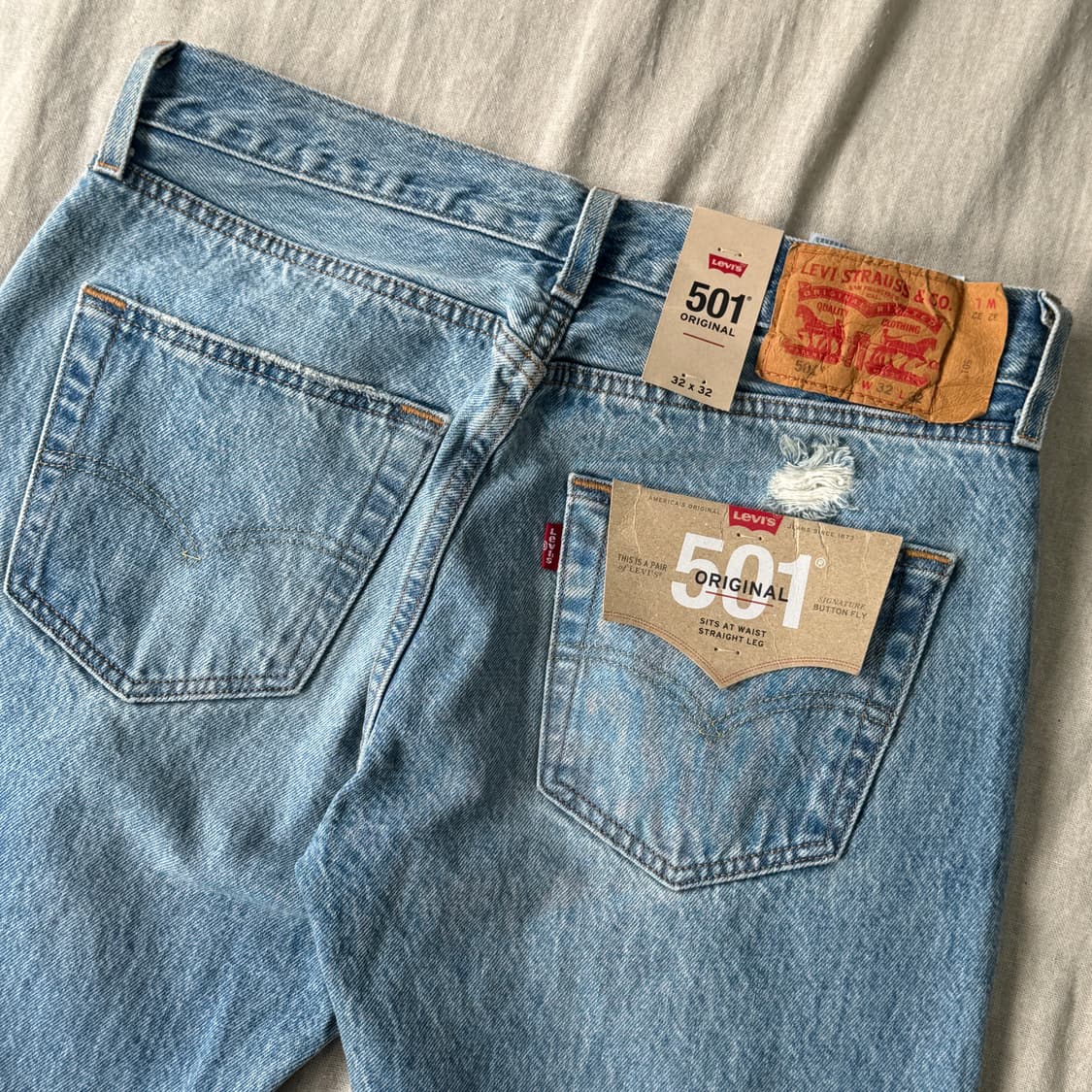 리바이스 데드스탁 데미지 중청 501 32 상품이미지6