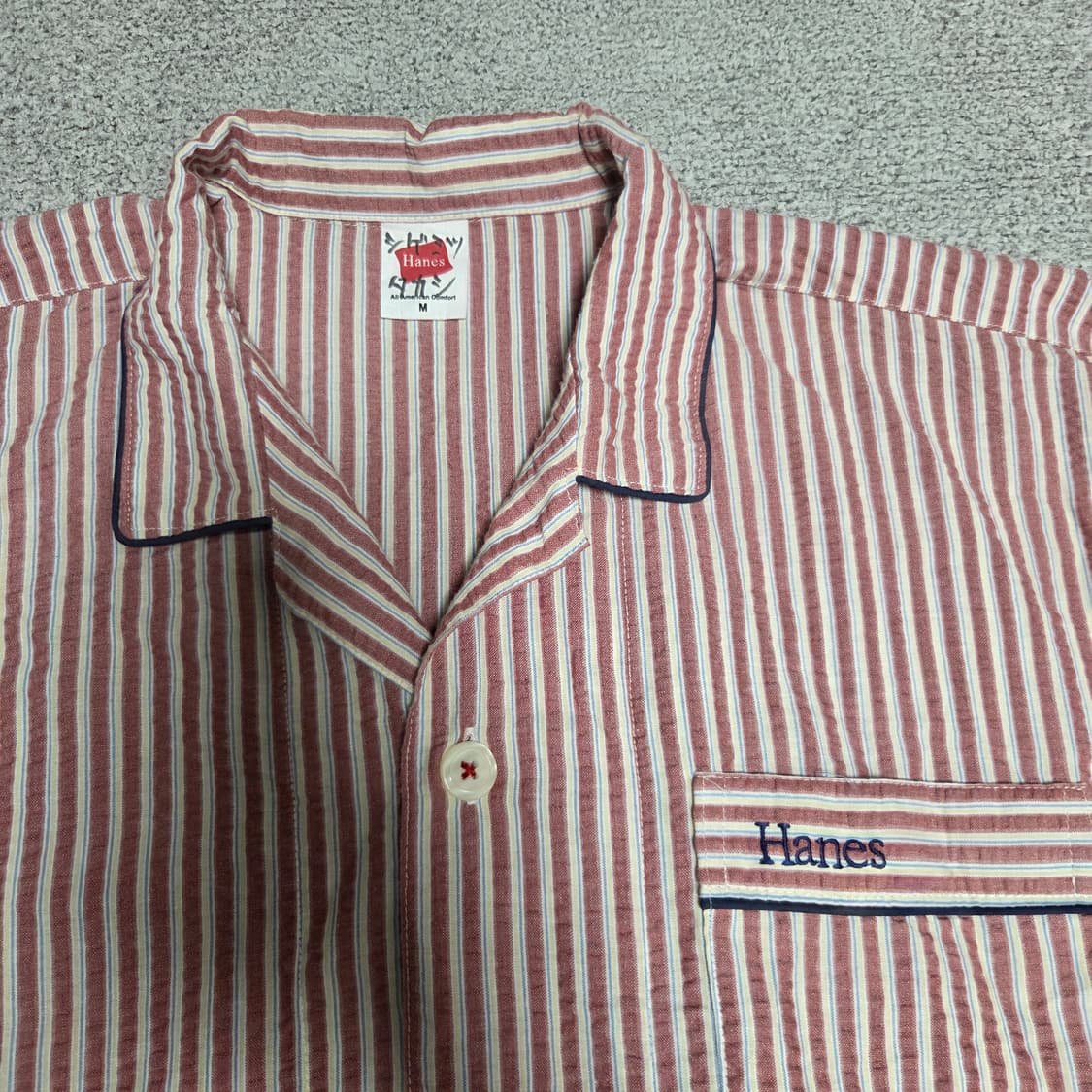 Hanes 헤인즈 7부 린넨 셔츠 L(100) 상품이미지3