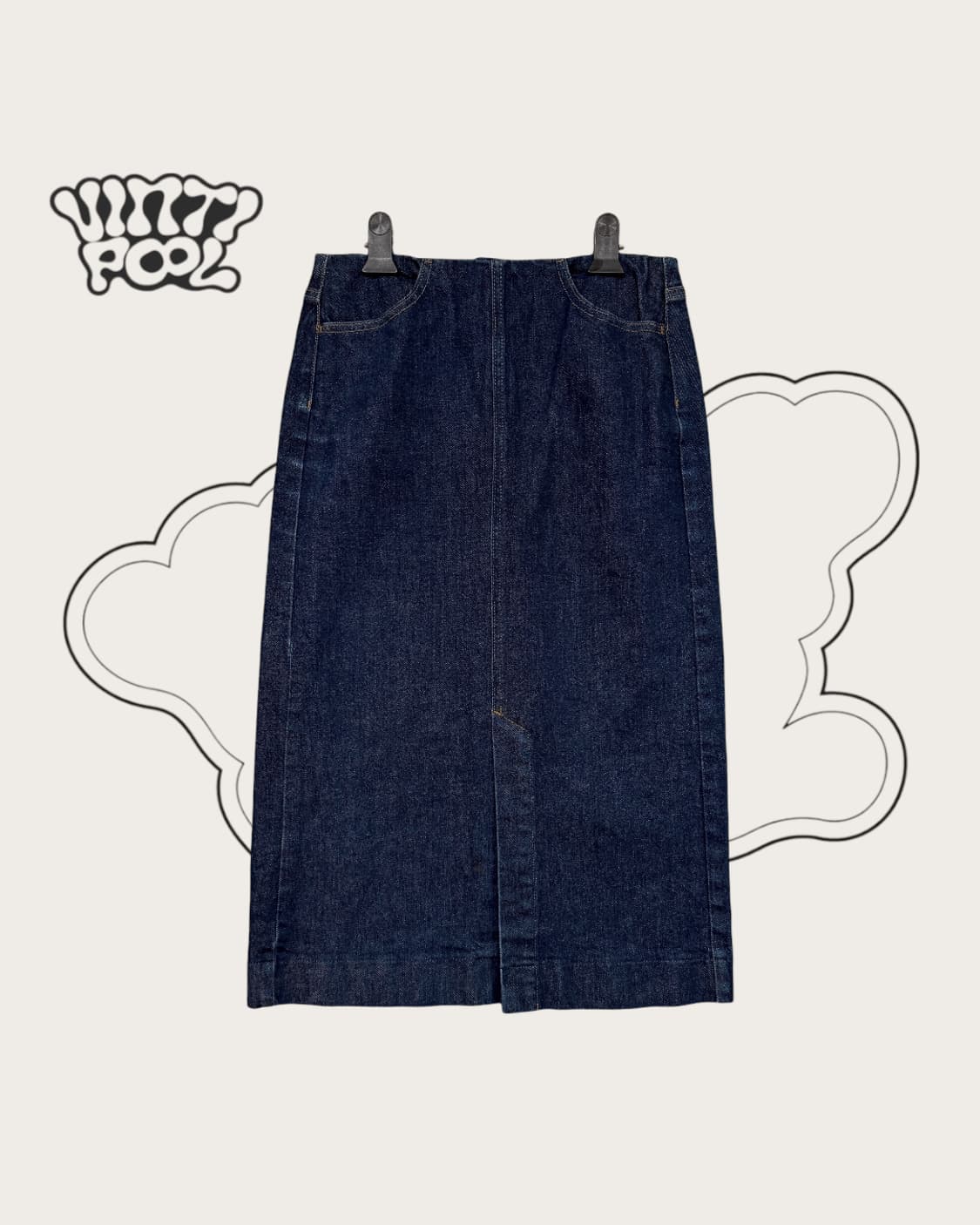 유니클로U 트임 데님 롱스커트 61사이즈 상품이미지1