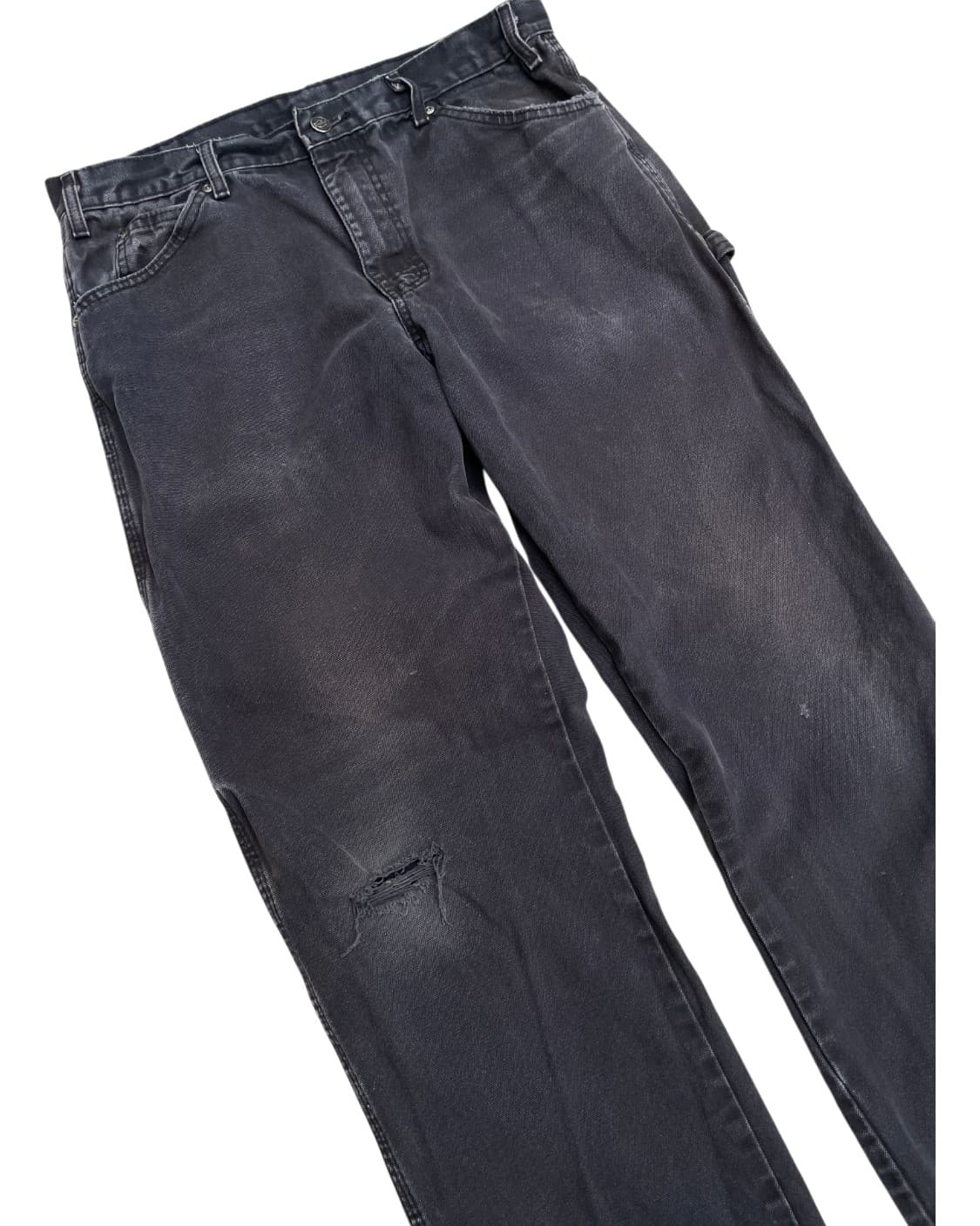 [34x32] Dickies 디키즈 덕 캔버스 카펜터 워크 블랙 팬츠 상품이미지2