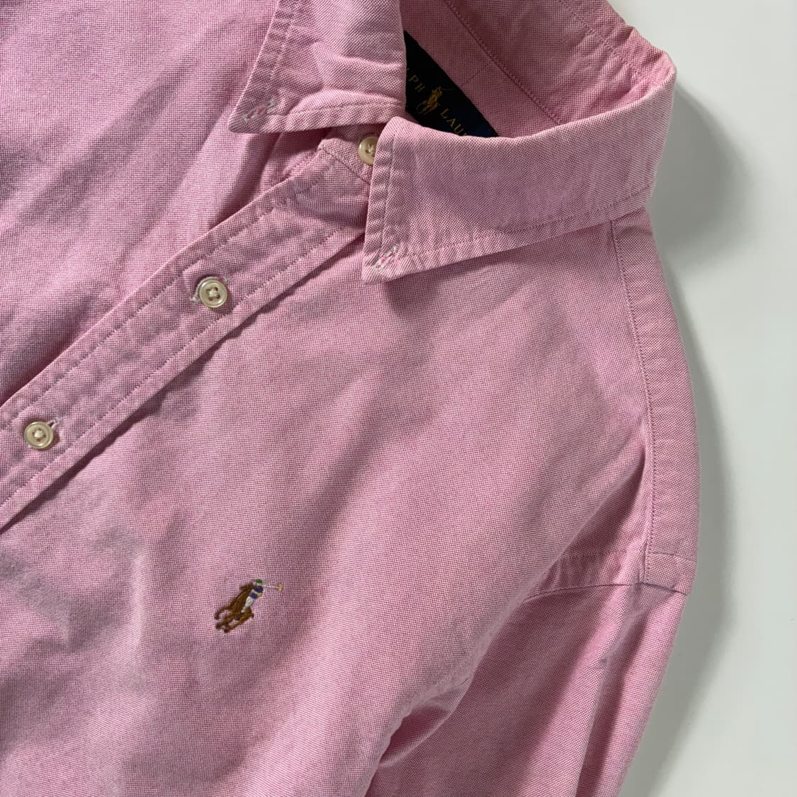Polo 폴로 랄프로렌 핑크 옥스포드 셔츠 상품이미지3