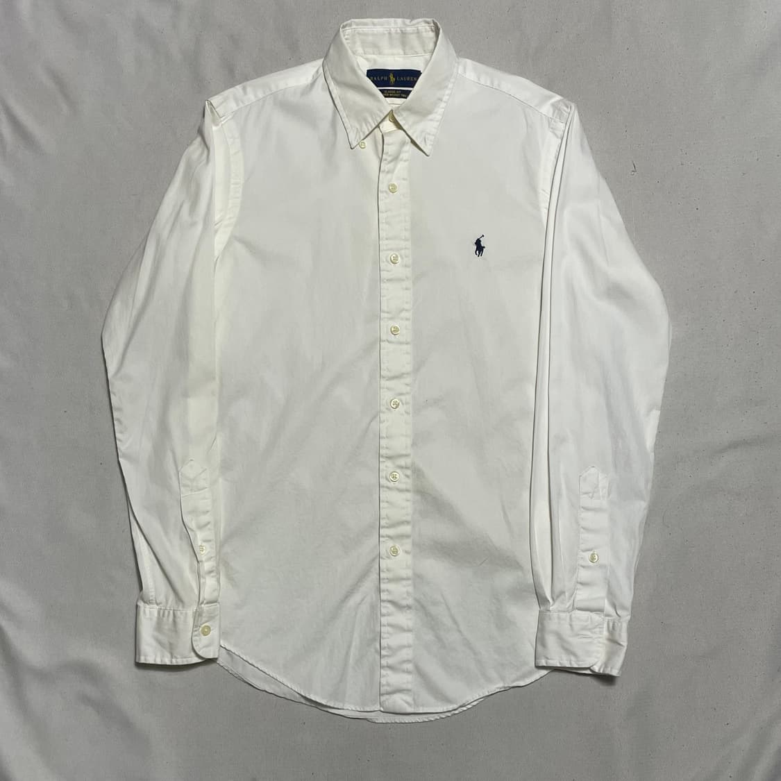 XS 폴로랄프로렌 클래식핏 화이트 코튼 셔츠  상품이미지2