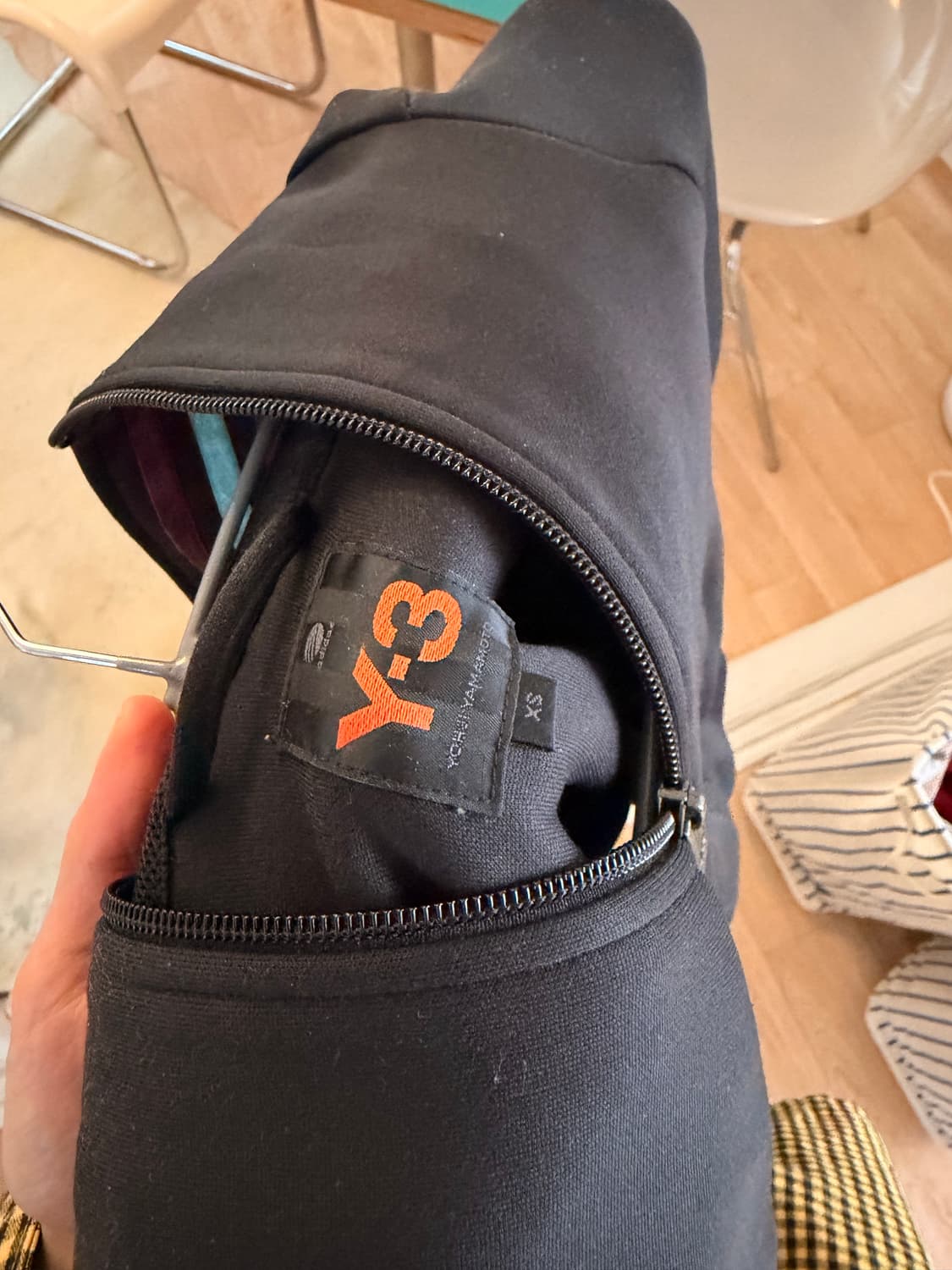 Y-3 short sleeve  hoodie zip up XS 상품이미지4