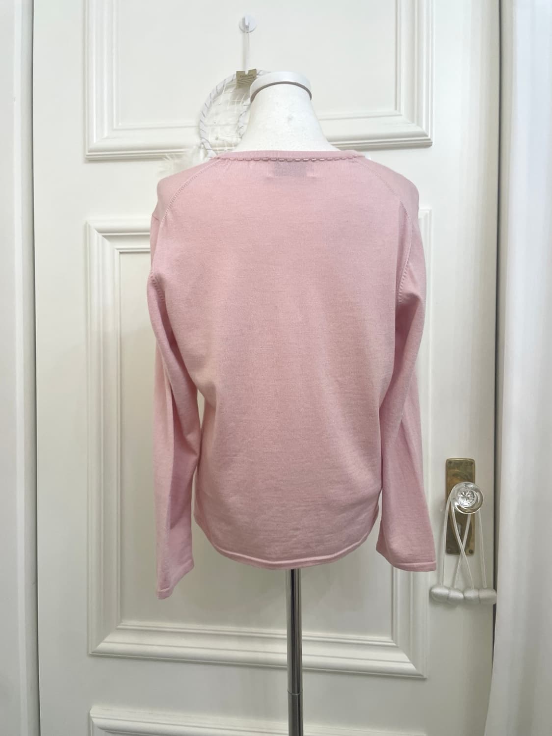lovely pink beads point loose cardigan 상품이미지3