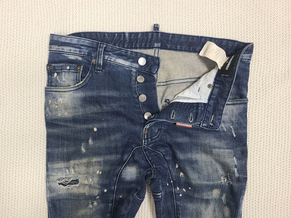 DSQUARED2 헤비 디스트로이드 스키니 데님 상품이미지2