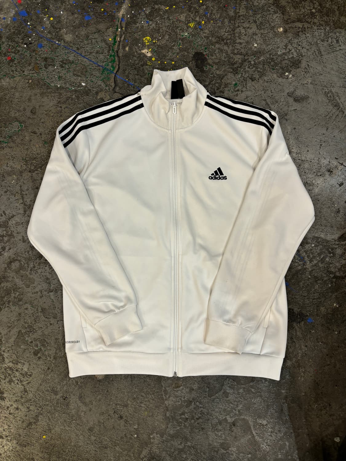 아디다스 화이트 삼선 트랙탑 상품이미지5