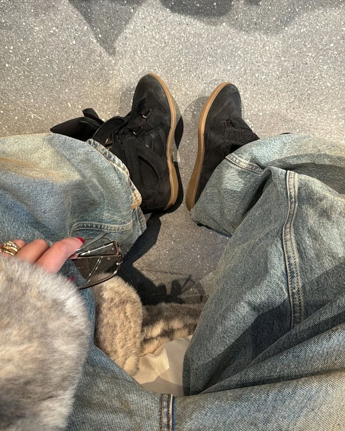 아쉬 블랙 웨지 스니커즈 240 상품이미지3