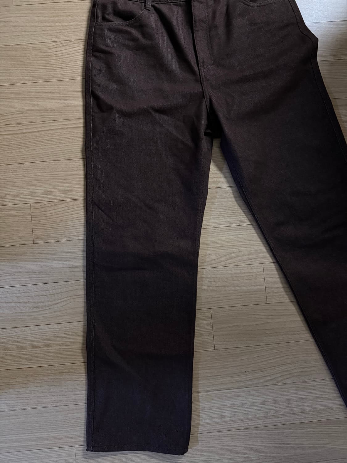 25Fw 아모멘토 맨즈 컬러 인디고 데님 브라운 xl 상품이미지5