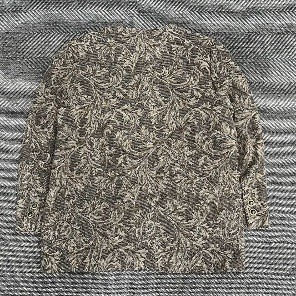 자카드 패턴 앤틱 자켓 v1169 상품이미지2