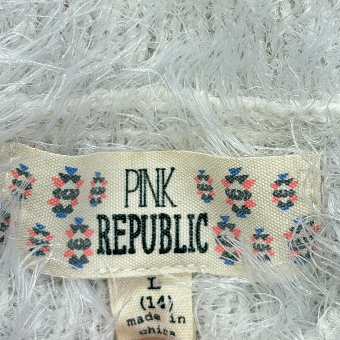 핑크리퍼블릭 빈티지 러브 하트 스팽글 부클 니트 상품이미지4