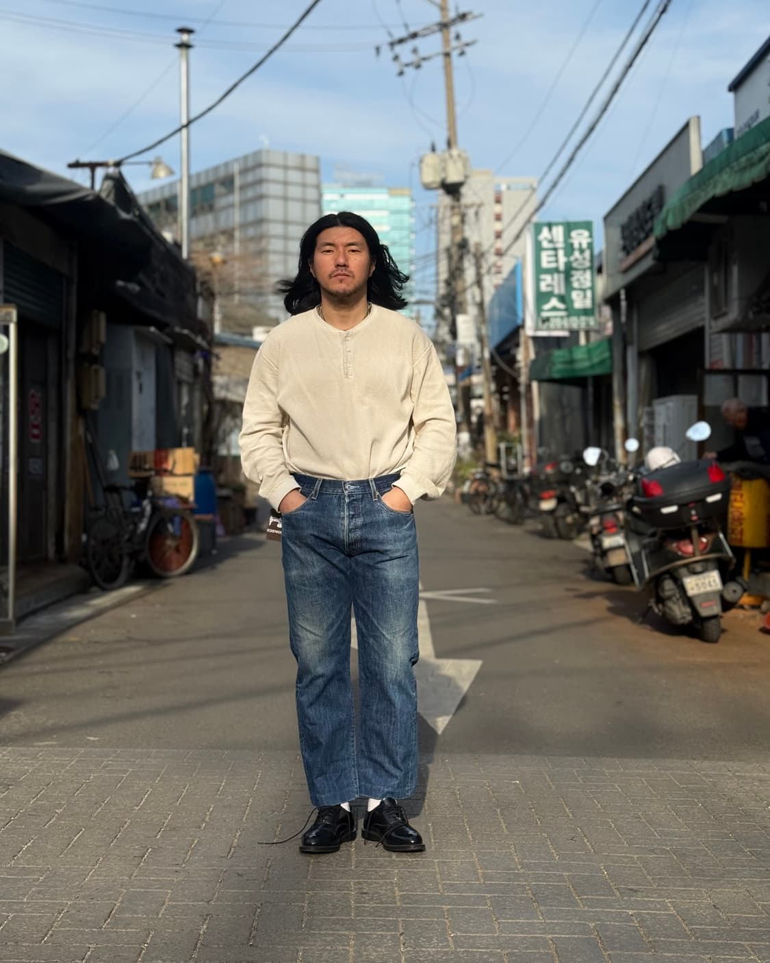 00‘s 리바이스 501 스트레이트핏 데님 팬츠 34 상품이미지7