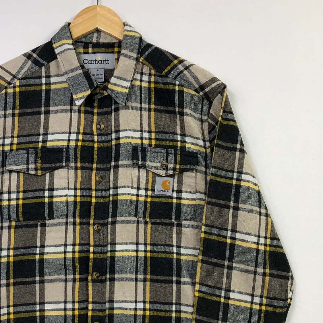 L 칼하트 체크 남방 상품이미지1