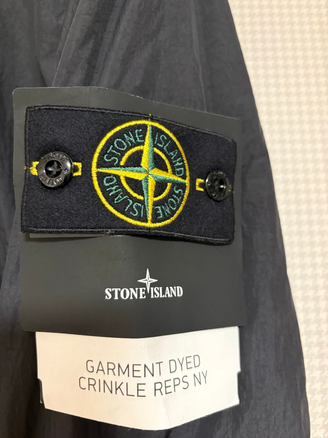 스톤 아일랜드 4100037 크링클랩스 R-NY 윈드 레지스턴트 자켓 블 상품이미지4