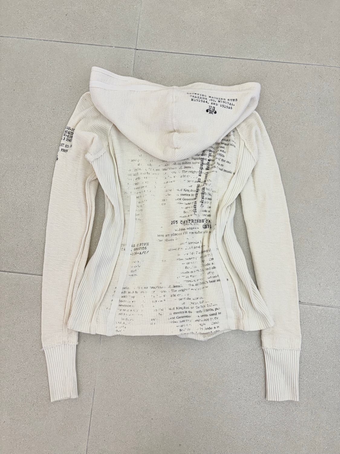 luv maison 레터링 사선 골지 후집 상품이미지6