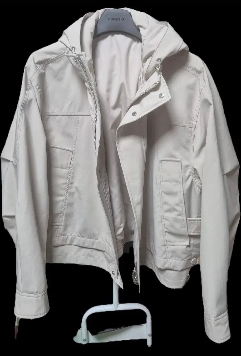 솔리드옴므 후드 쉘파카 베이지 50 상품이미지1