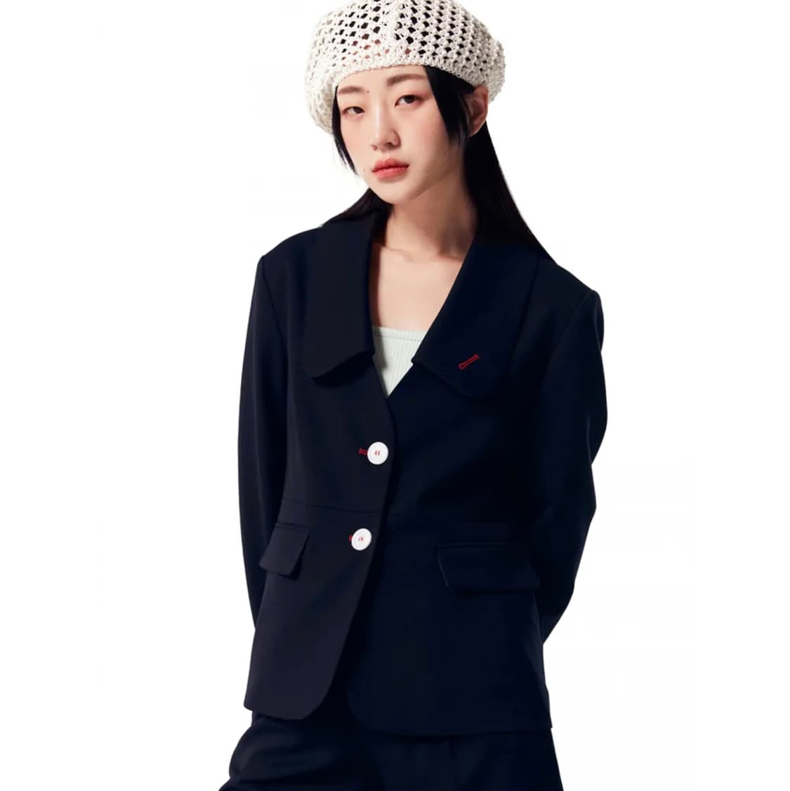 오아이오아이컬렉션(oioi) 빅카라 자켓 55-66 새상품 상품이미지1