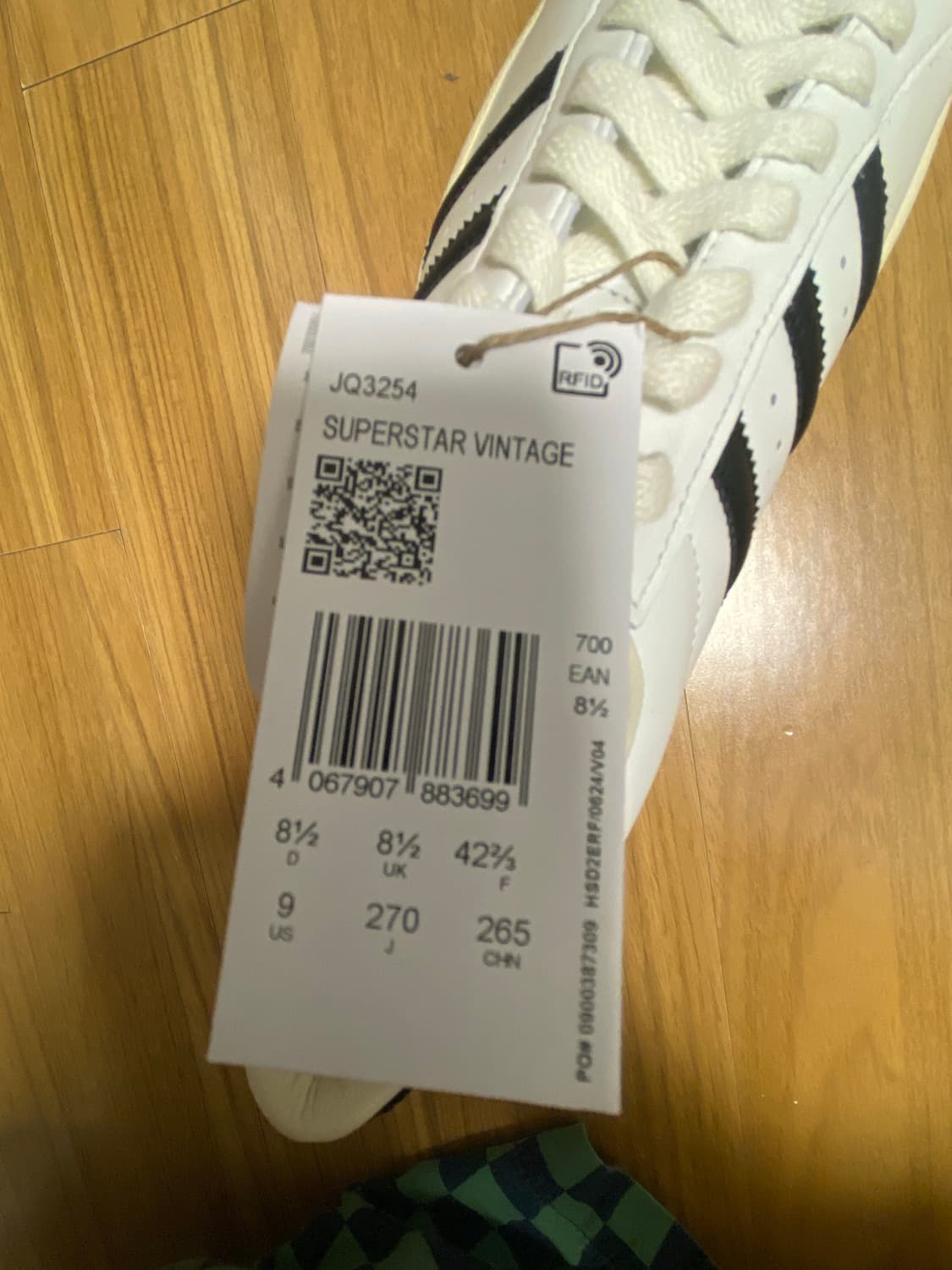 아디다스 슈퍼스타 빈티지 코어 화이트 JQ3254 상품이미지5