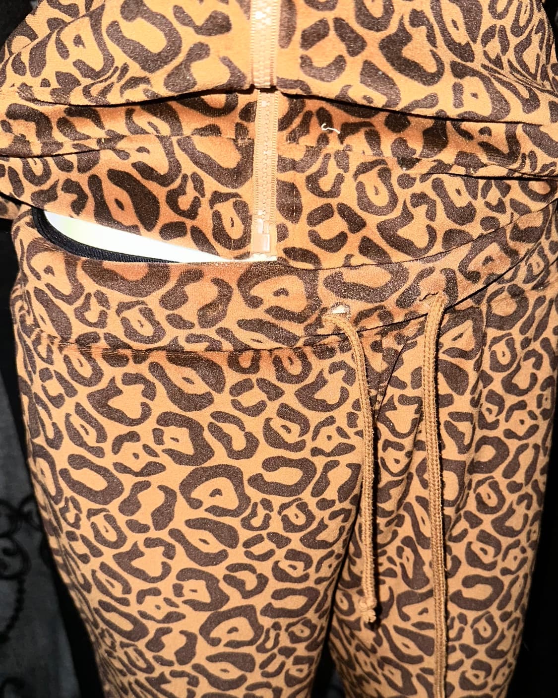 leopard sweat suit set up 상품이미지3