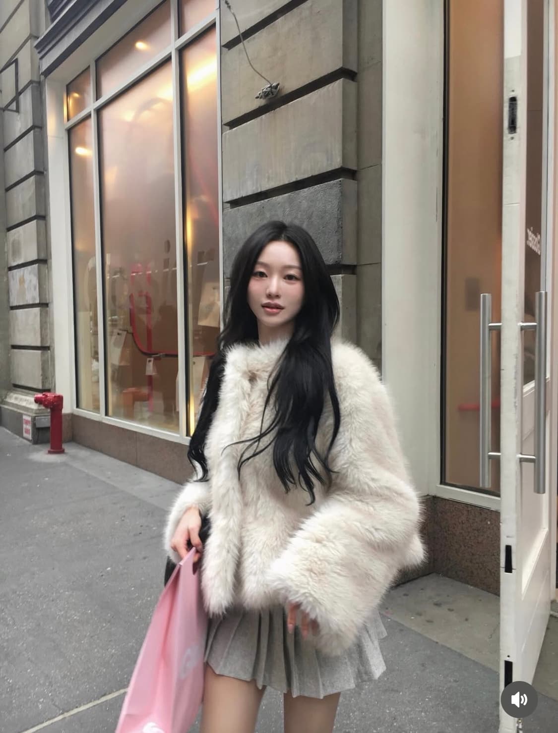 피브안 아이보리 퍼 자켓 상품이미지2