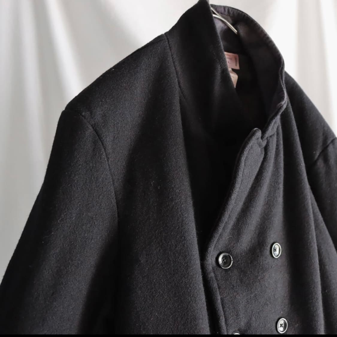 00s black double breasted coat 상품이미지6