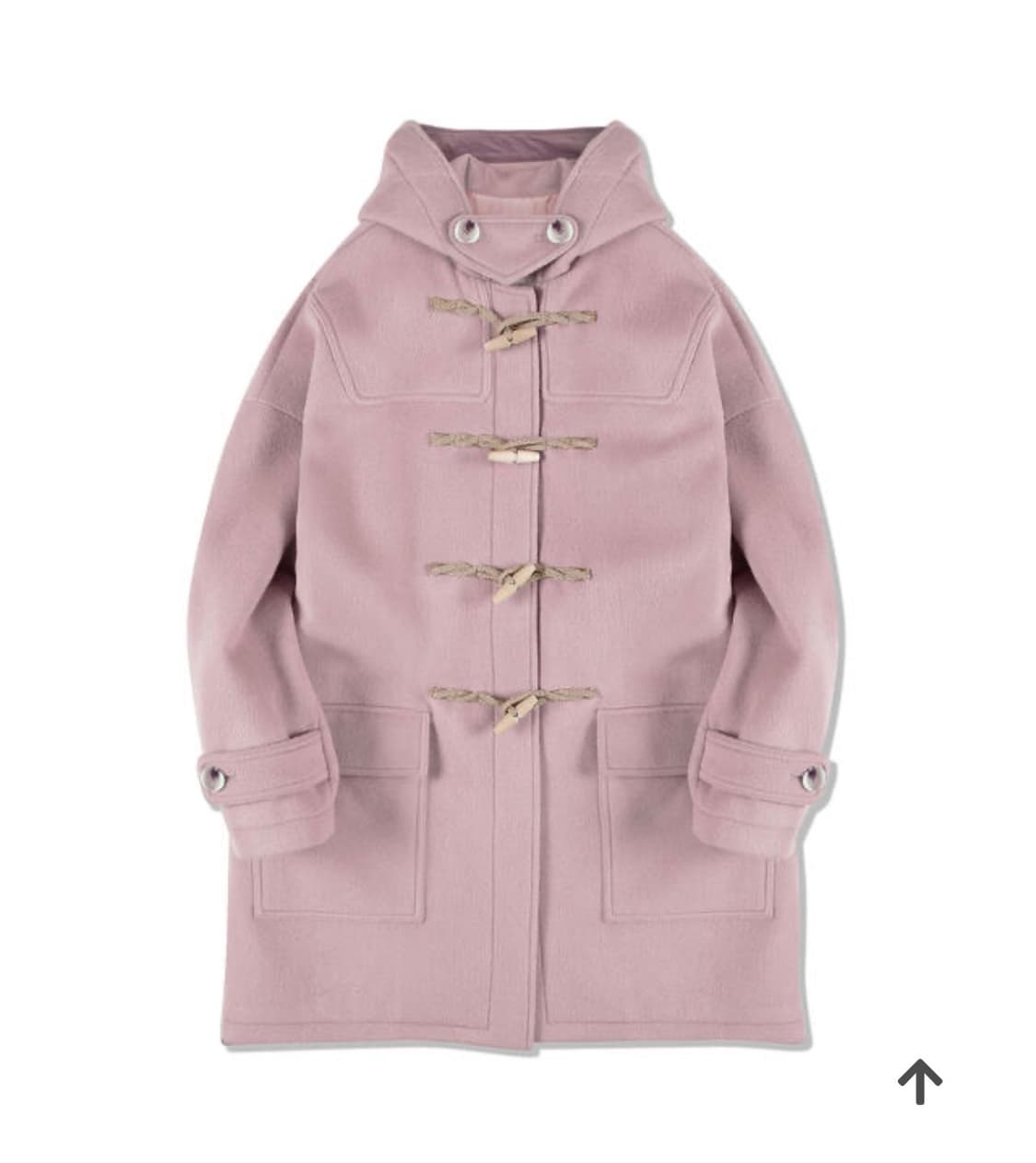 메인부스 핑크 더플 코트 상품이미지1