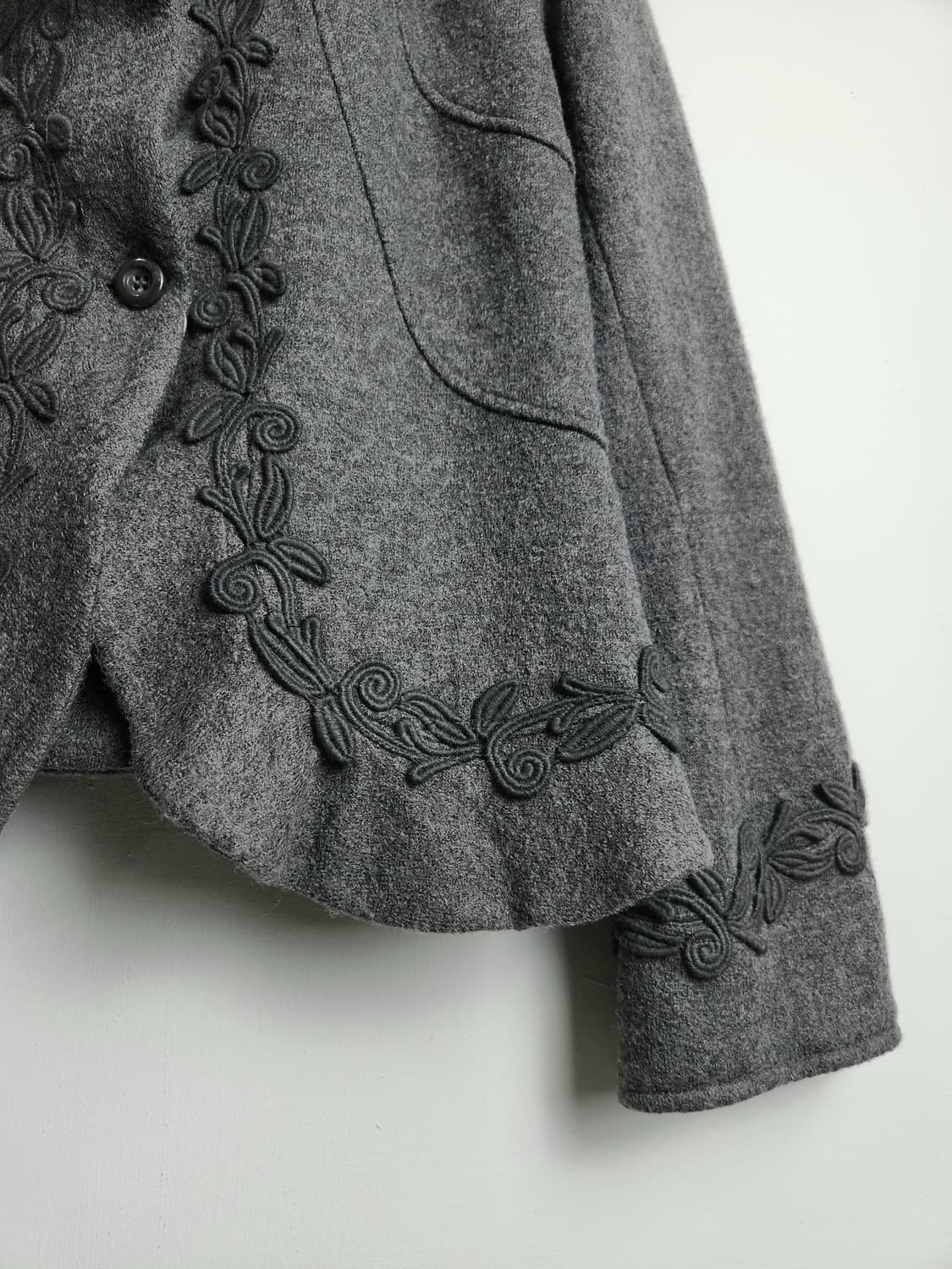 (otto)자수 원버튼 자켓 상품이미지6