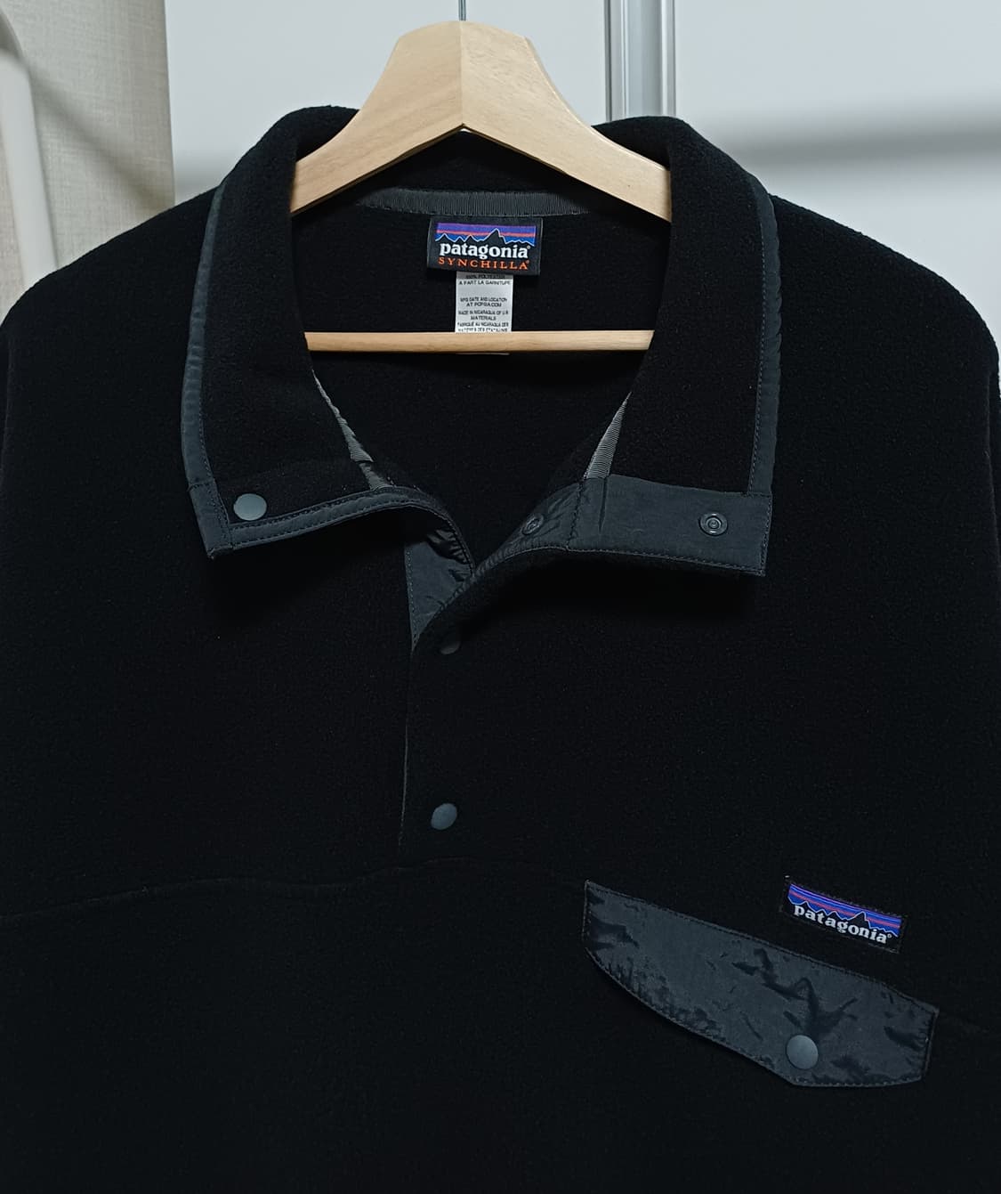 🇳🇮 [L] 파타고니아 신칠라 스냅티 - 블랙 / 포지 그레이  상품이미지3