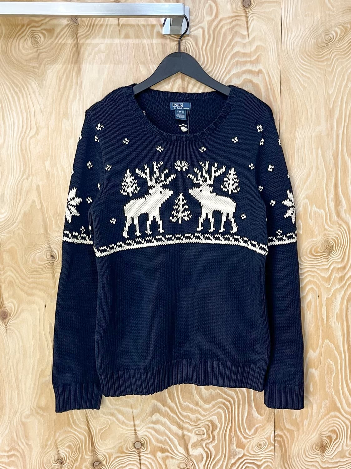 폴로 랄프로렌 노르딕 스노우 플레이크 디어 니트 상품이미지1