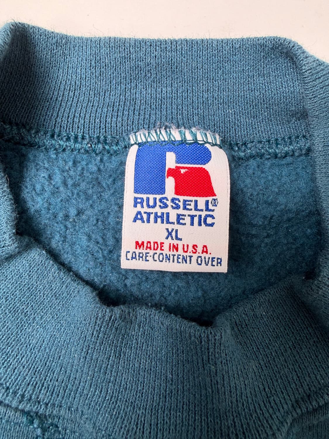 90s Russell Sweatshirt (teal blue) 상품이미지3