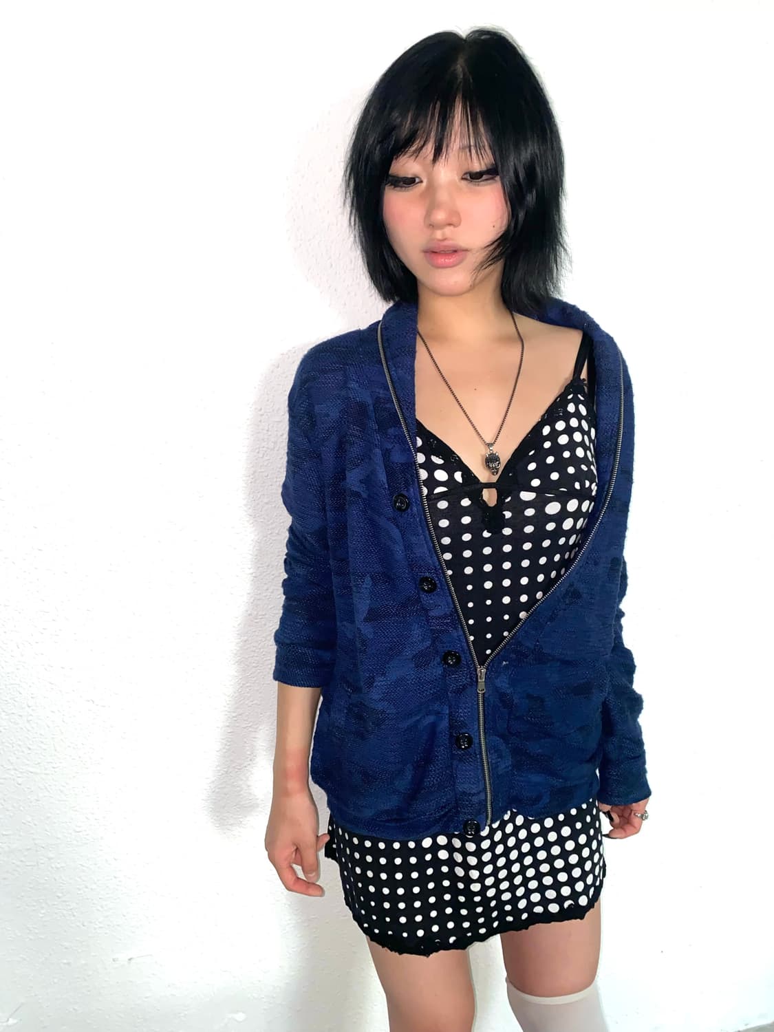 'SEMENTIC DESIGN' blue zip-up 상품이미지2