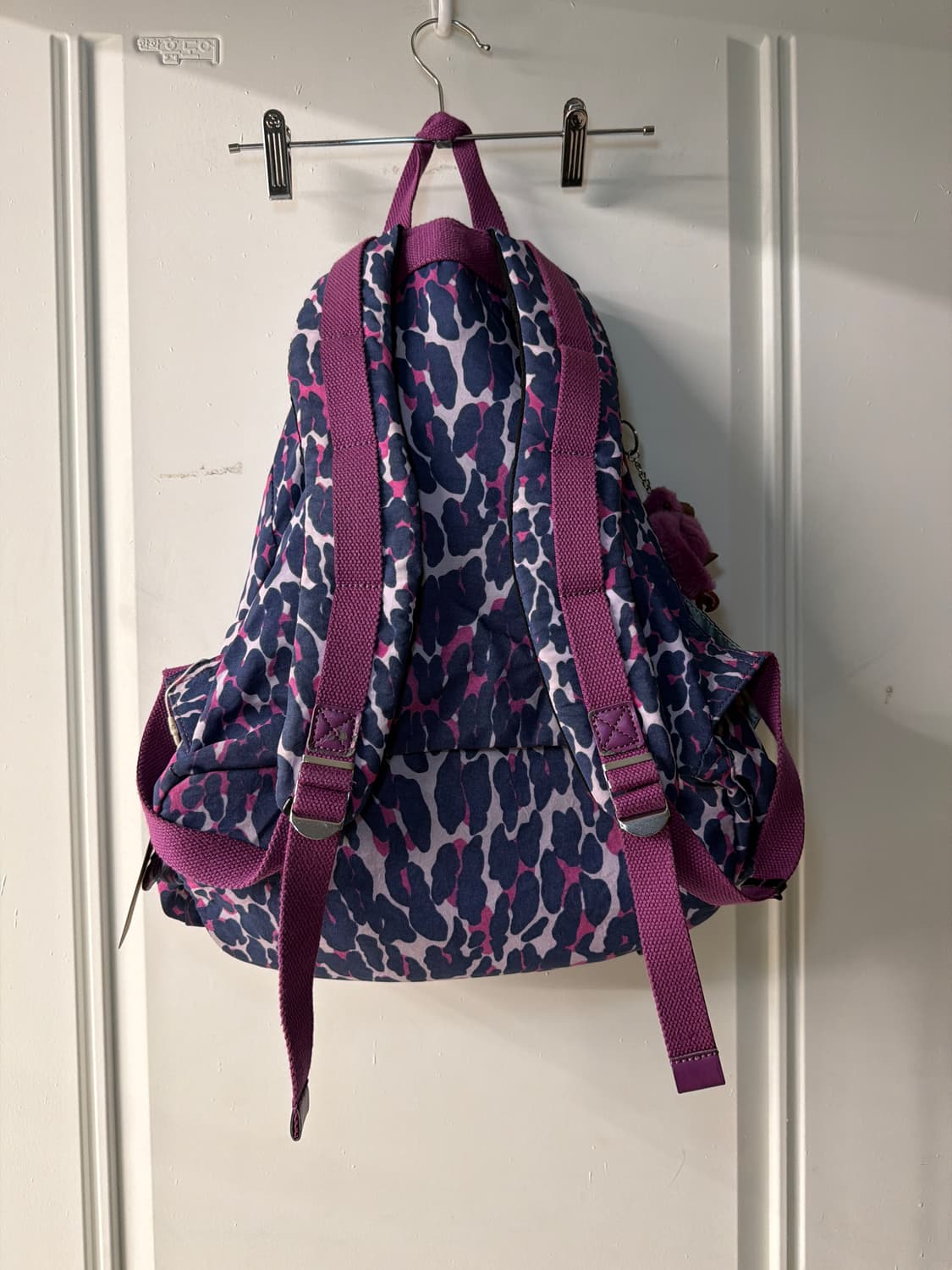 키플링 퍼플 레오파드 복주머니 백팩 상품이미지8