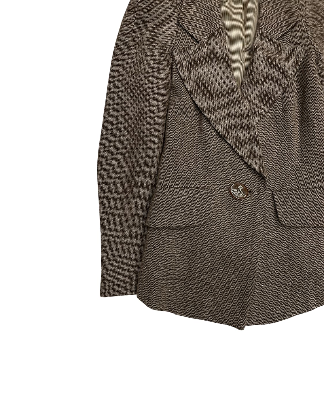 비비안 웨스트우드 레드라벨 헤링본 울 블레이저 상품이미지6