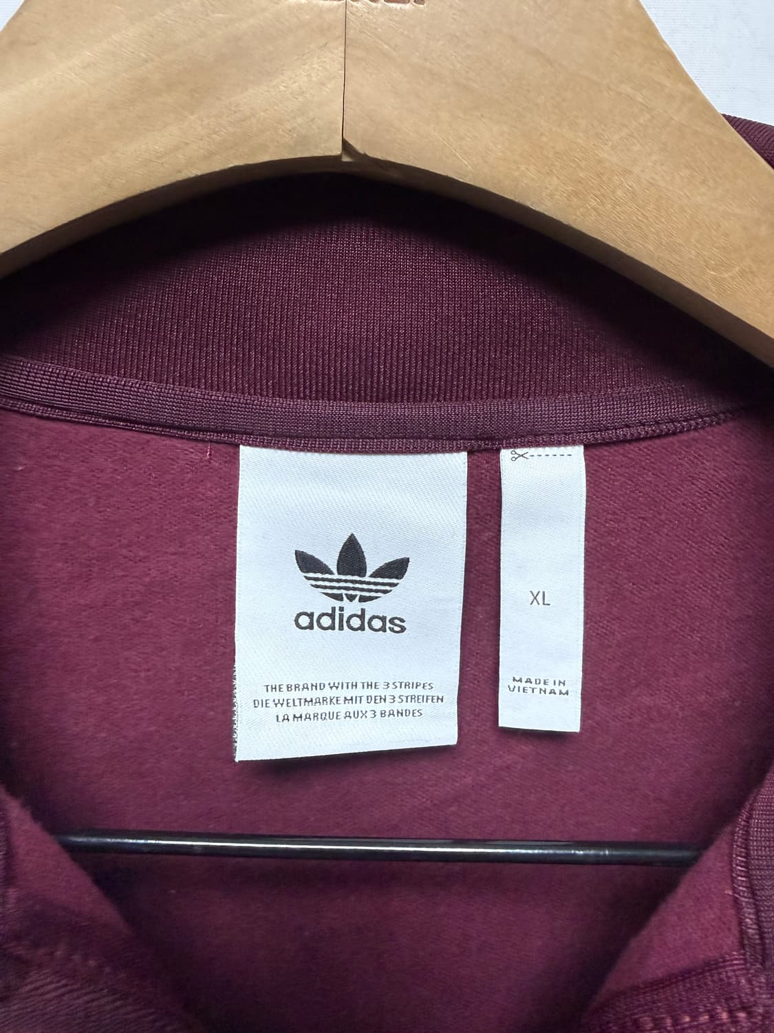 아디다스 버건디 버켄바우어 트랙탑져지 상품이미지3