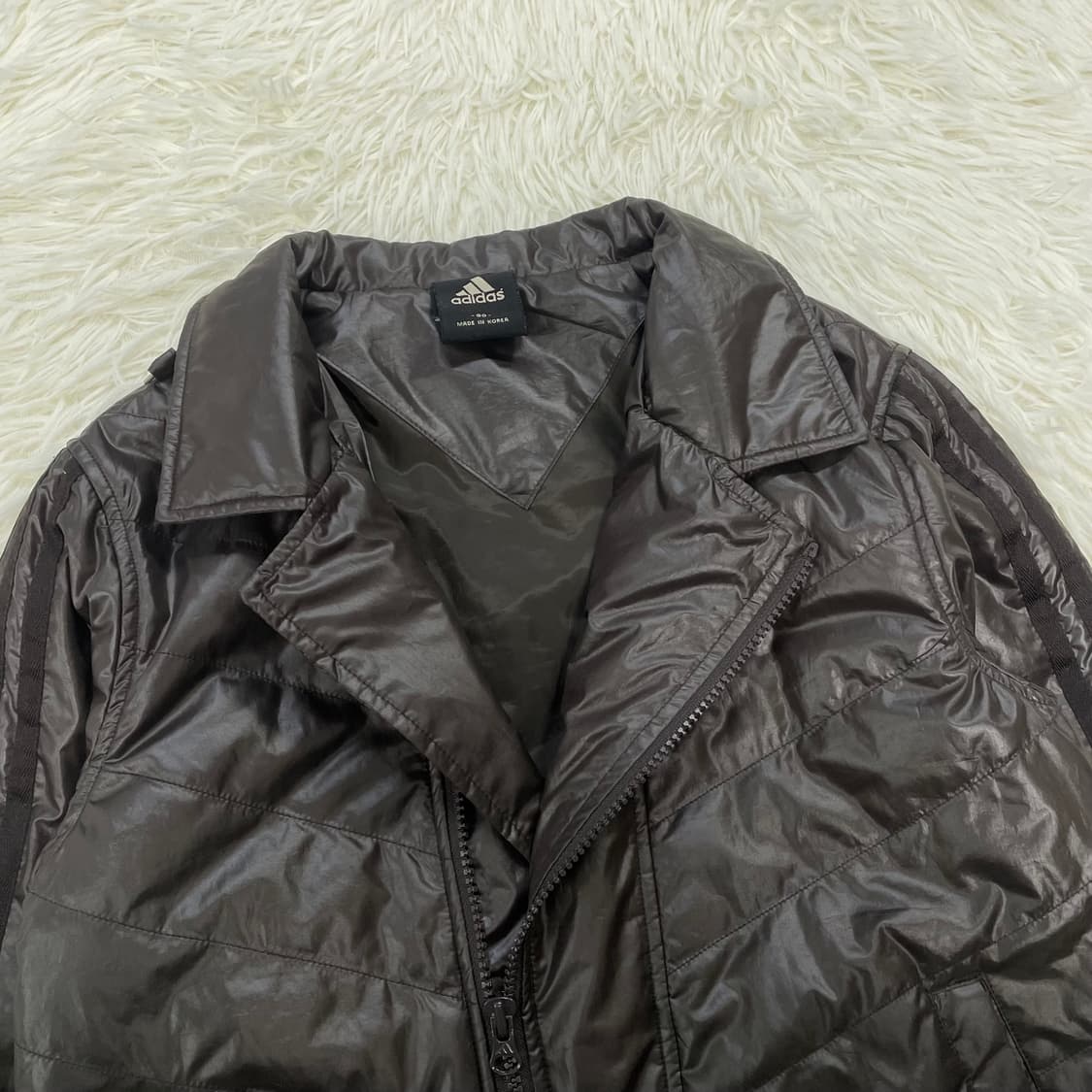 아디다스 라이더 패디드 자켓 다크브라운 상품이미지5