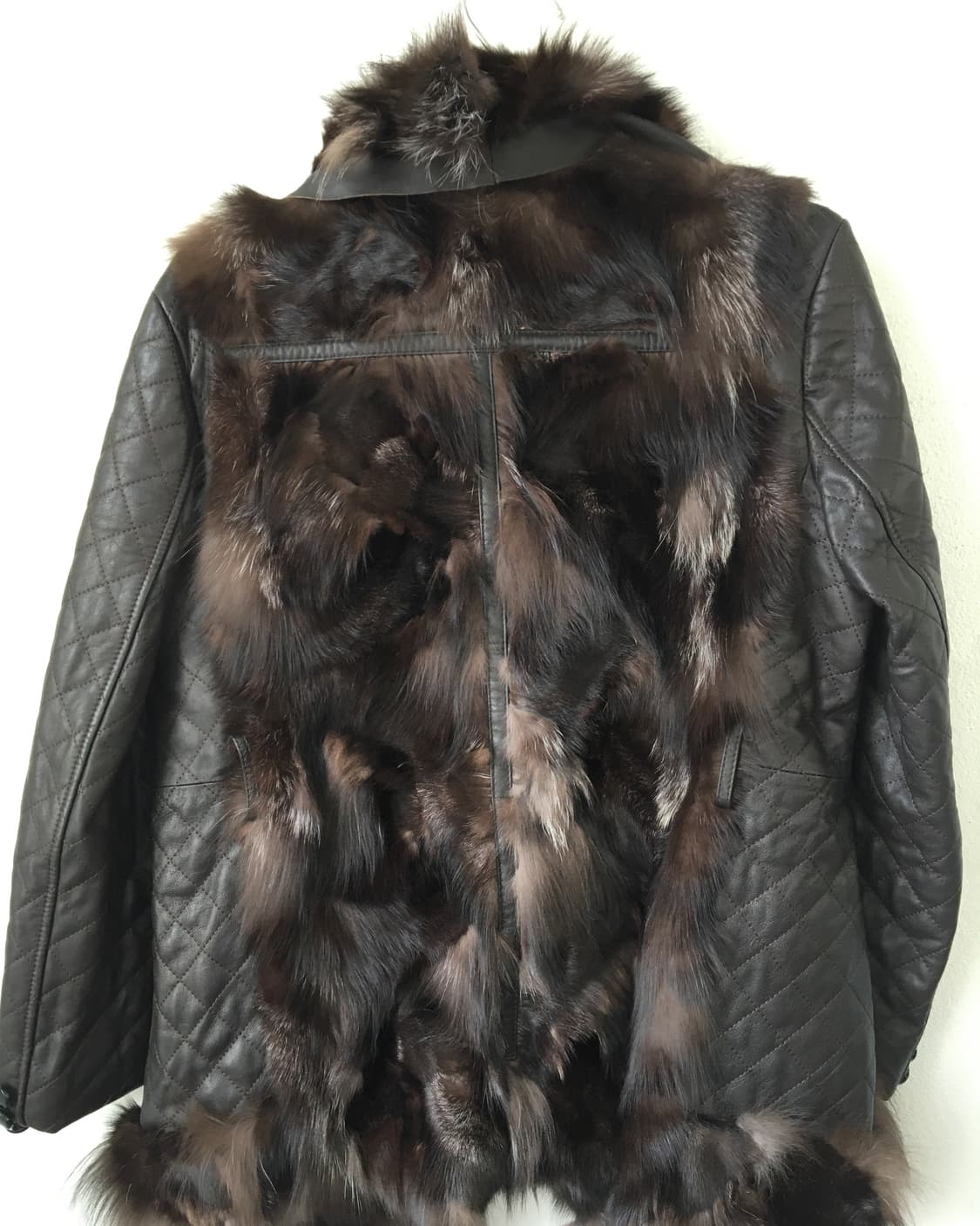 Fur layered leather jacket 상품이미지4
