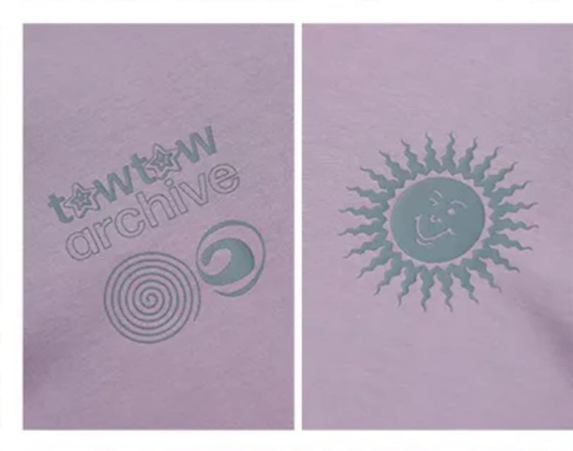 토우토우아카이브 인피니트썬 롱슬리브 티셔츠 페이디드 퍼플 상품이미지3