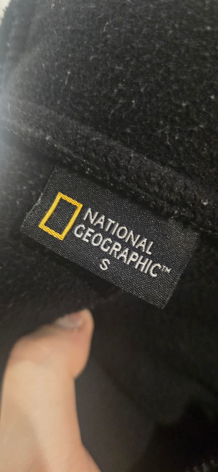 내셔널지오그래픽 블랙 후드점퍼 후리스 s 상품이미지3