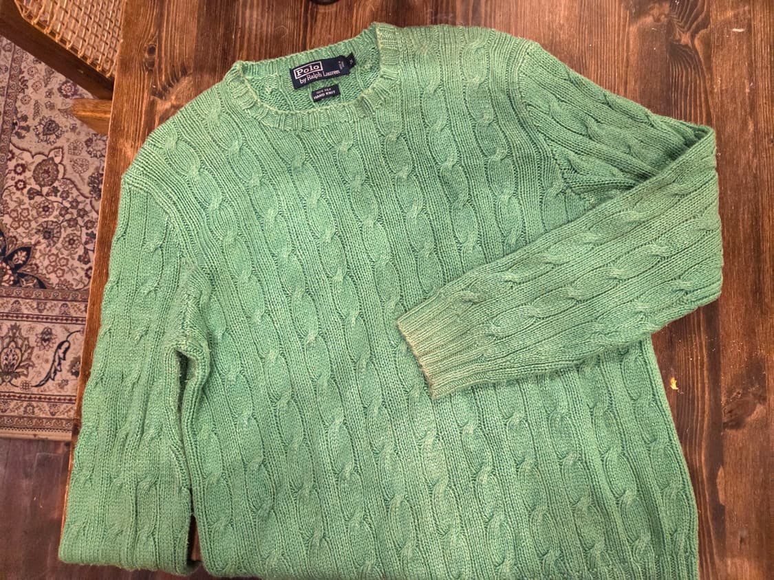 랄프로렌 실크 케이블니트 상품이미지3