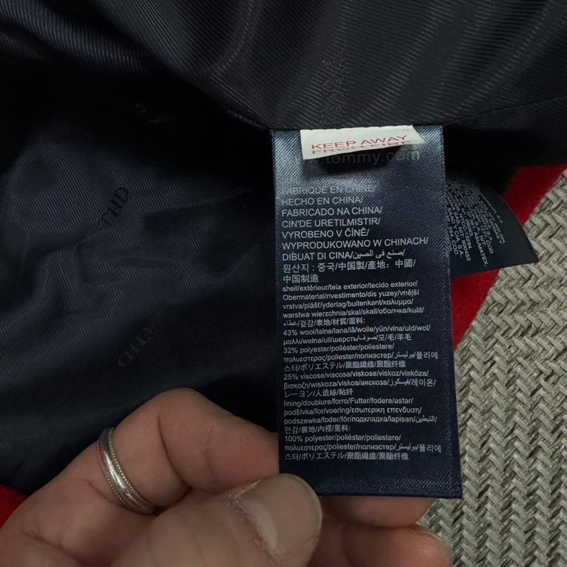 타미힐피거 울 블렌드 더플코트 v1133 상품이미지7