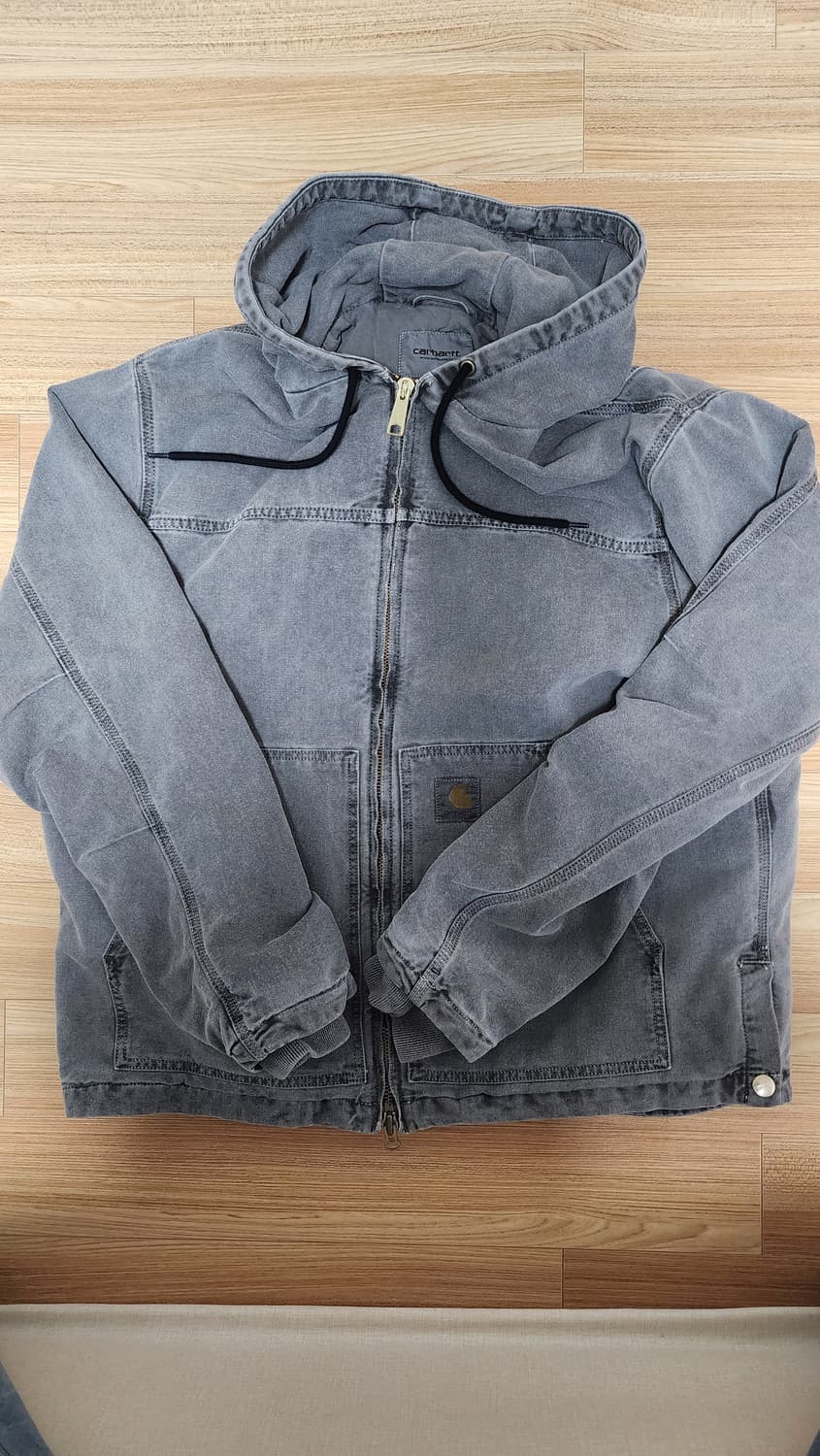 칼하트 WIP 알링 자켓 블랙 페이디드 상품이미지4