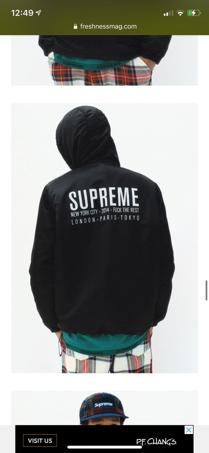 슈프림 14FW 풀오버 트윌 사틴 아노락 상품이미지3