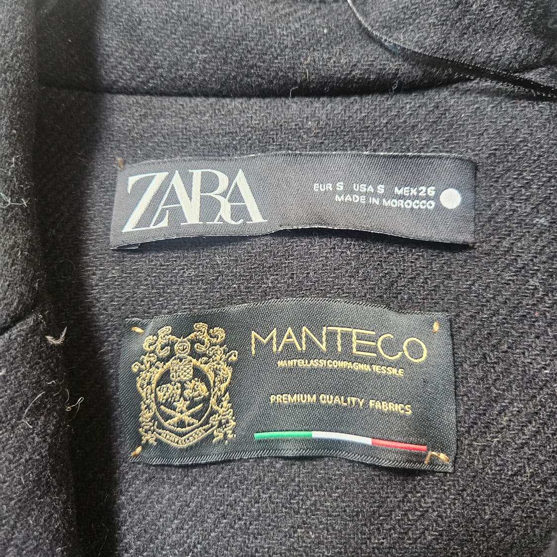 26 자라 울 혼방 더블 브레스티드 코트 0325Y 상품이미지3