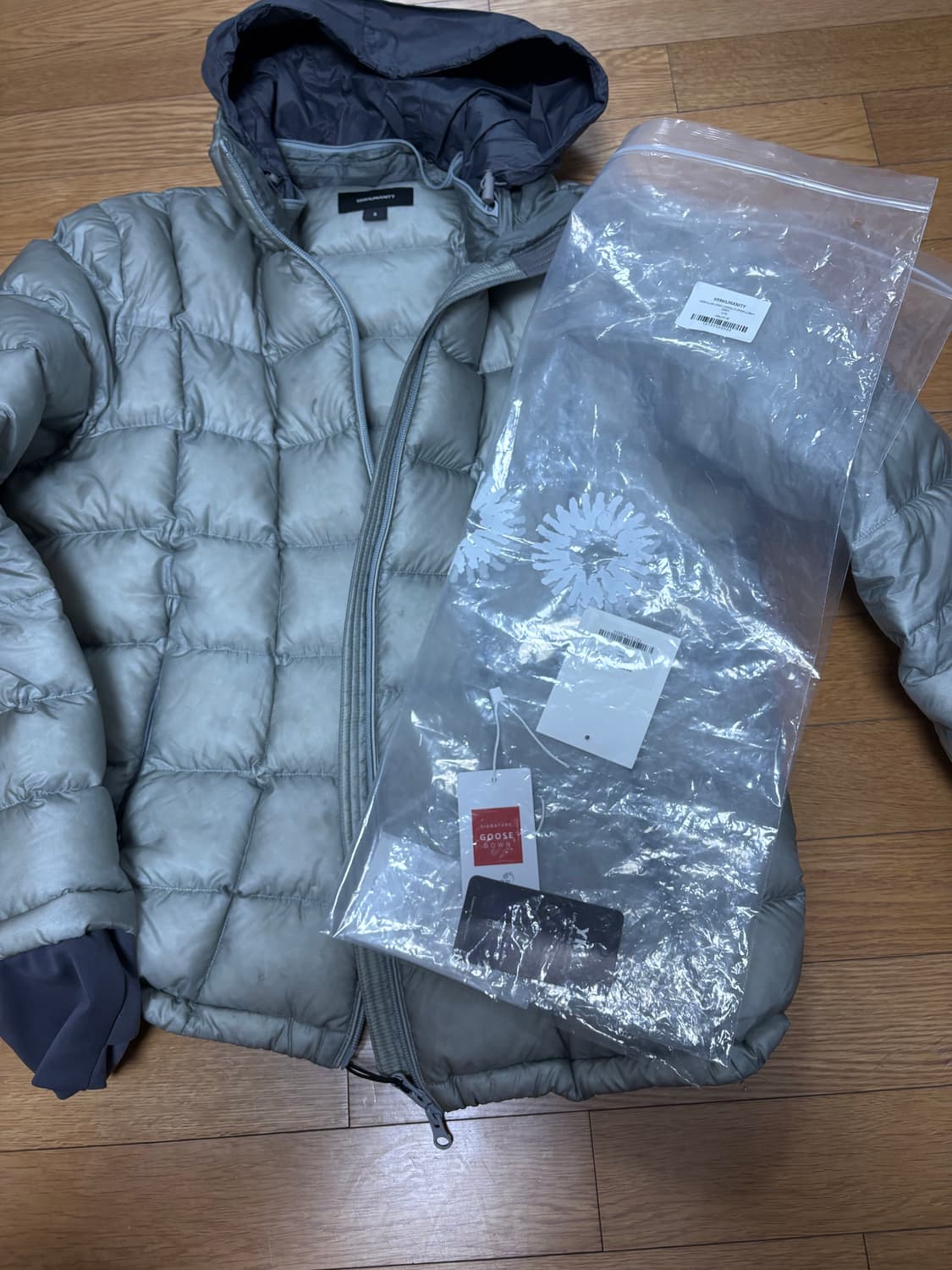 999휴머니티 모듈러 경량패딩 그레이 상품이미지6