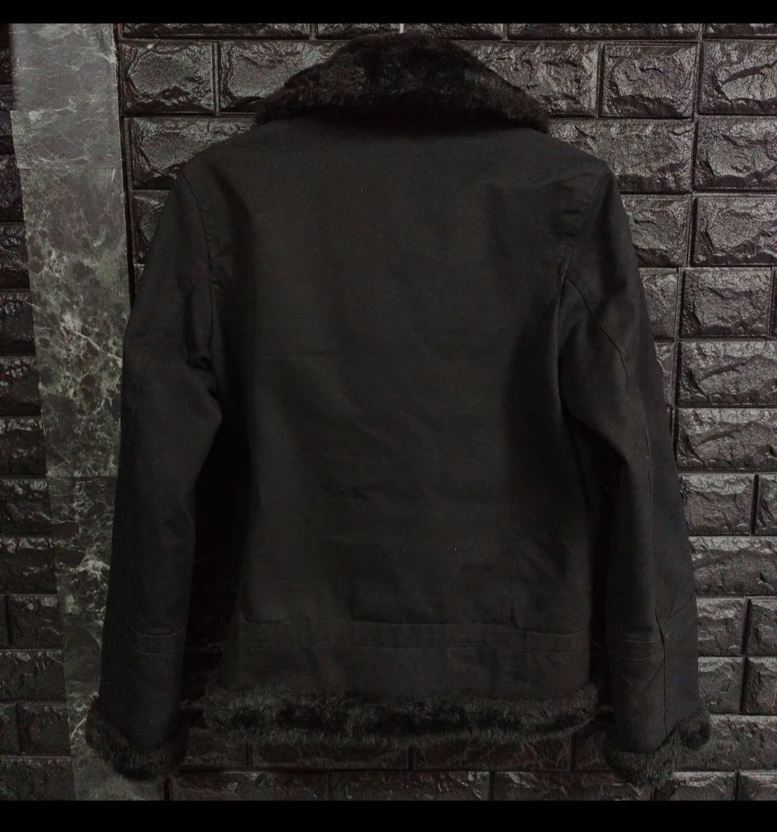 빈티지 MIDAS (미다스) 블랙 B-3 스타일 퍼 자켓 상품이미지6