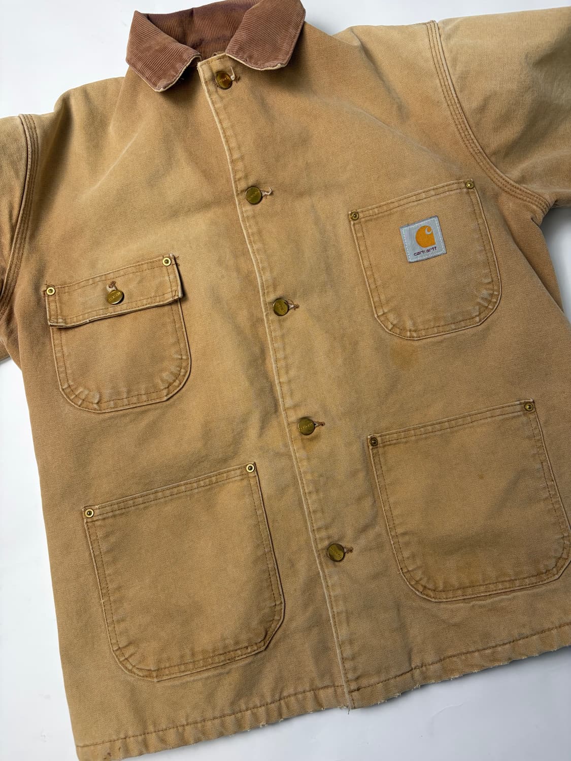 90s Carhartt Chore Jacket (Brown) 상품이미지4