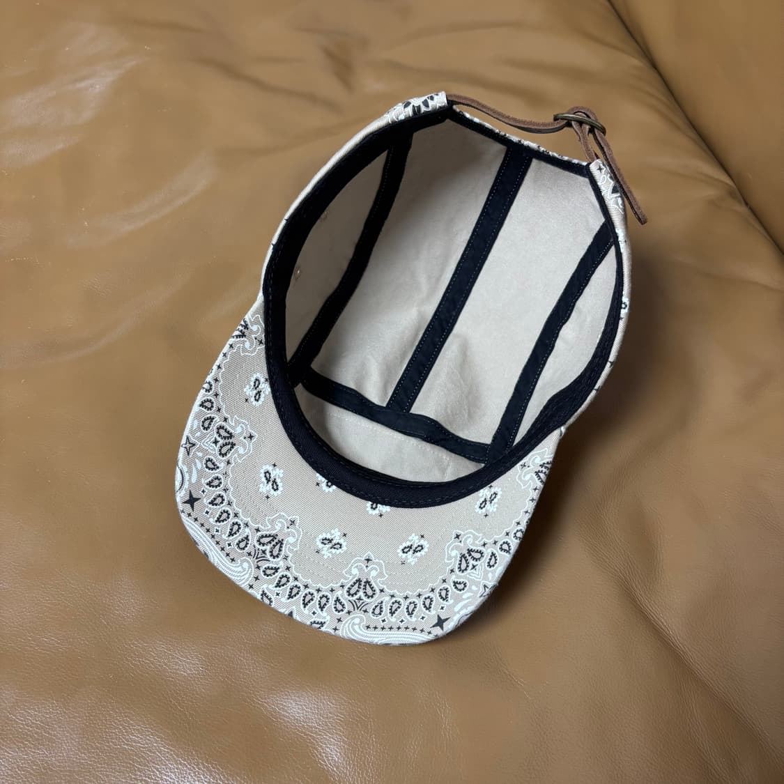 슈프림 캠프캡 모자 박스로고 21ss 반다나 탄 상품이미지7