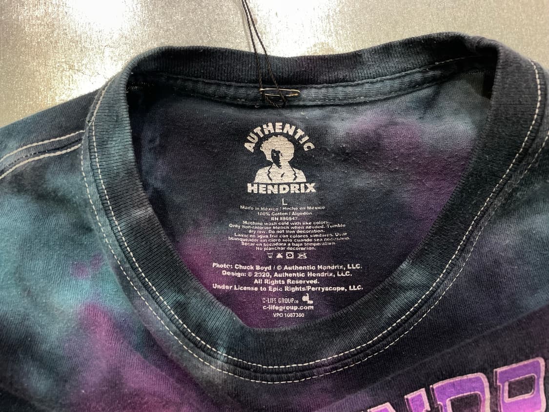 (L) Jimi Hendrix 지미 헨드릭스 프린팅 타이다이 반팔티 상품이미지9